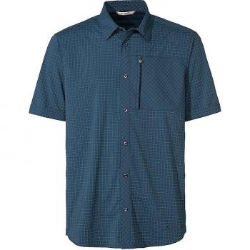 VAUDE Seiland IV Men's Short Sleeve Outdoor Shirt - Dark Sea - XL