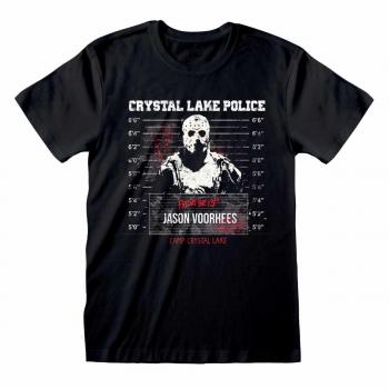 Camiseta unisex negra Friday the 13th - Mug Shot - talla XXL