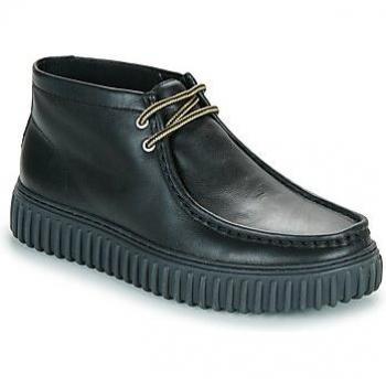 Clarks Torhill Hi Men's Black Leather Lace-Up Boots