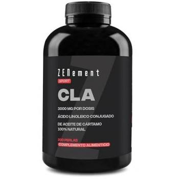 Zenement CLA 3000 mg Aceite de Cártamo 200 perlas (1000 mg por perla) - Suplemento quemagrasas y aumento de musculatura, suministro para 2 meses