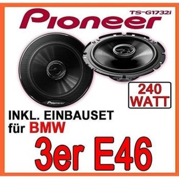 BMW 3er E46 - Lautsprecher Ablage - Pioneer TS-G1732i - 16cm Einbauset