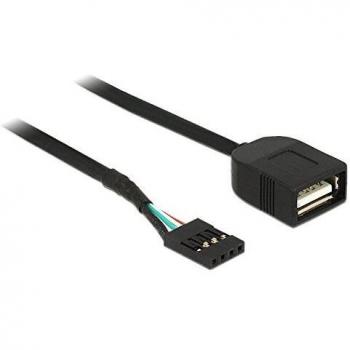 Cable USB 2.0 hembra a Pin Header 0,4 m Negro DeLock