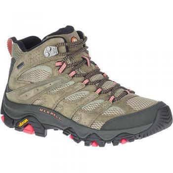 Merrell Moab 3 Mid Gore-Tex Botas de Senderismo Mujer, Verde, Talla 40.5 EU