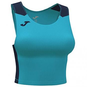 Top Deportivo Joma Record II Mujer Turquesa Flúor Marino XL