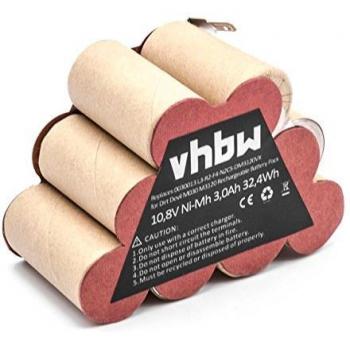 Batería NiMH 2000mAh (10.8V) compatible con aspiradoras Dirt Devil M030 y M3120 - Vhbw