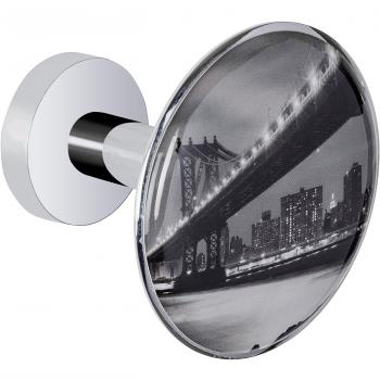 Wenko Gancho de Pared Decorativo Manhattan Bridge, Cinc Moldeado Bajo Presión, Multicolor, 6x6x5 cm