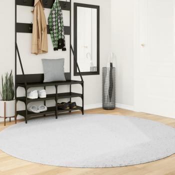 Alfombra de pelo corto OVIEDO Ø 200 cm Color Antracita, Beige, Crema y más - Alfombra de Piso para Sala de Estar, Dormitorio, Habitación, Salón