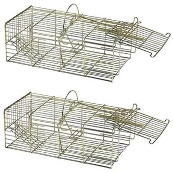 Suinga Jaula Multicaptura para Roedores 17x36x16.5 Cm, trampa viva reutilizable multicaptura, dimensiones 36x17x16,5 cm, jaula trampa para animales como conej