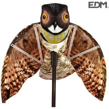 Buho auyenta aves con alas 80x65cm multicolor