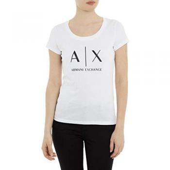 Armani Exchange Women's White Casual T-Shirt HELIAK XL