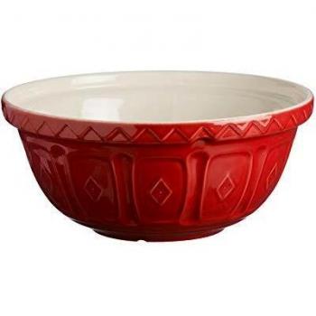 Mason Cash S12 Colour Red Chip Resistant Earthenware Mixing Bowl 29cm Diameter, Ceramic, 4 Litre/29 cm