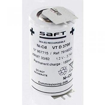 SAFT - Batería Saft 1.2V 3.7Ah VTD Doble picots +/- 791602-791602