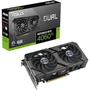 Tarjeta Gráfica ASUS Dual GeForce RTX 4060 Ti EVO 16GB GDDR6, HDMI, 3x DP, PCIe 4.0