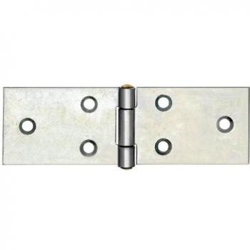 Cinta de caja 250 x 44 mm, acero galvanizado con pasador de latón remachado, pack de 10 unidades