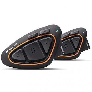 Midland BTX1 Pro Twin con altavoces HI FI - Intercomunicador, color amarillo