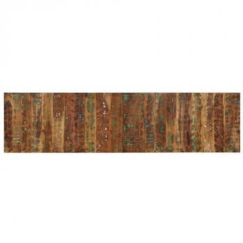 Cabecero de cama multicolor 200 cm de madera maciza reciclada
