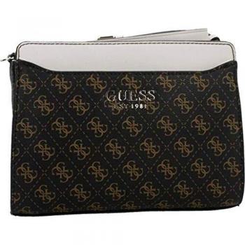 Guess Lorenna Crossbody Top Zip Brown