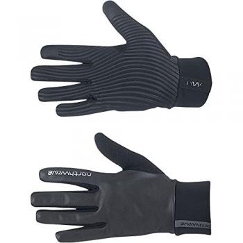 Guantes Largos Northwave Active Reflex Gris y Negro Reflectante - Talla XL