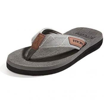 FITORY Chanclas de Hombre para la Playa Sandalias Comodo de Verano para Interior o Exterior Gris Talla 40 EU