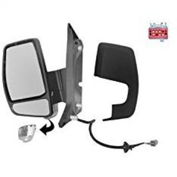 Espejo retrovisor exterior izquierdo manual negro Van Wezel 1987801 para Ford Transit Custom desde diciembre de 2012