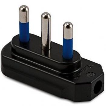 Enchufe plano homologado 16A 220V color negro
