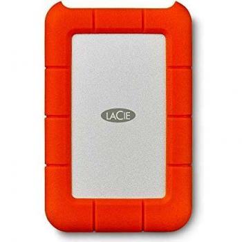 LaCie Rugged Mini, 4 TB, 2.5 Pulgadas, Disco Duro Externo portátil para PC et Mac, Resistente a Golpes y caídas, incl. USB-C sin cable USB-A, 2 años Rescue Services