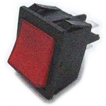 Electro dh 11.405.IL/NR - Interruptor basculante bipolar luminoso empotrable, con tecla de color Rojo