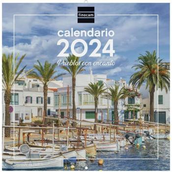 Finocam Calendario de Pared 2024 Pueblos con Encanto 30x30 cm Enero-Diciembre Español