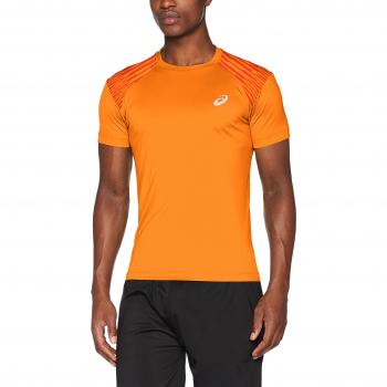 Asics Fuzex Camiseta de Manga Corta, Hombre, Naranja