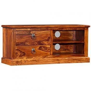 vidaXL TV Cabinet Solid Sheesham Wood 90x30x40 cm