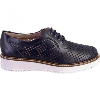 Zapatos con cordones de mujer PITILLOS 5730 PIEL azul marino