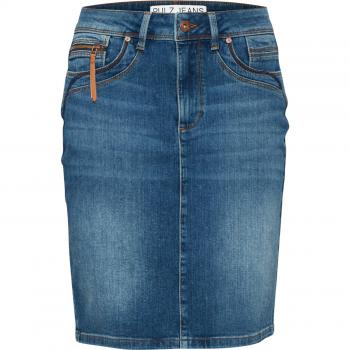Pulz Jeans Women's Figure-Hugging Denim Skirt with Pockets - Karolina HW