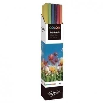 PAPEL EMB.KRAFT FABRISA 1x5 SURT. E.20