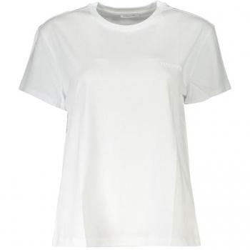 Patrizia Pepe Chic Organic Cotton Crew Neck Tee - M, T-Shirt, Female, White, Size: M, Cotton, Crew Neck, Logo