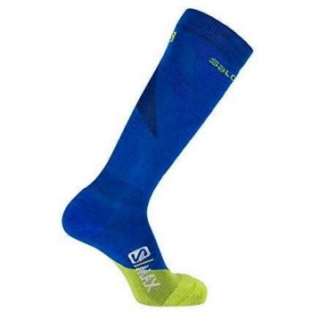 SALOMON S/MAX 1 Par de Calcetines Gruesos, Hombre, Surf The Web/Sulphur Spring, M