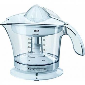 Exprimidor de Cítricos Eléctrico Braun MPZ9 Multiquick 3, 20W de Potencia, Capacidad 1L