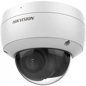 Cámara de Red Fija Hikvision 2 MP AcuSense con Micrófono Integrado y Lente de 2.8 mm