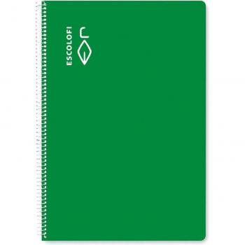 CUADERNO ESCOLOFI T/DURA 50 Hj. FOLIO 1 LINEA VERD
