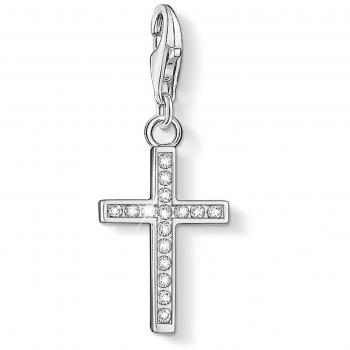 THOMAS SABO Silver Cubic Zirconia Cross Charm 0049-051-14