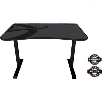 Mesa Gaming Arozzi Arena Fratello Dark Grey - Escritorio gaming con superficie amplia, diseño ergonómico, estructura robusta, ajuste de altura, fácil montaje, y acabado en gris oscuro