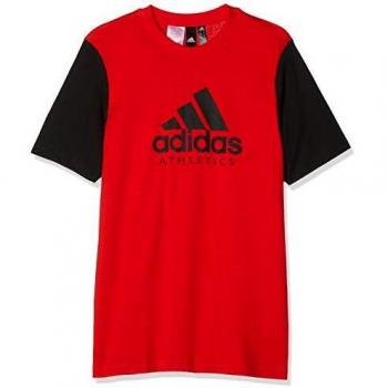 adidas Yb SID Camiseta, Niños, Vivid Red/Black, 128