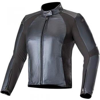 Alpinestars Chaqueta moto Vika V2 Womens Leather Jacket Metallic Blue, Azul Metal, 38