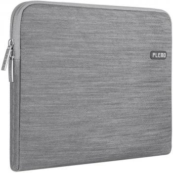 PLEMO Fundas para Portátil Tela Vaquera Funda Bolso Sleeve para Ordenador Portátil / MacBook / MacBook Pro de 13-13.3 Pulgadas,Gris
