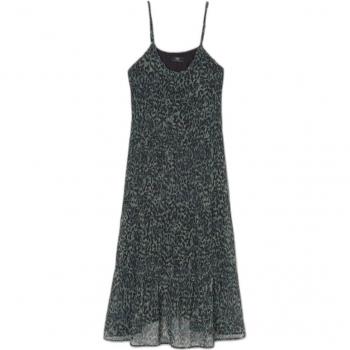 Vestido Maximalista Sin Mangas Lisaka Verde Mujer Le Temps des Cerises