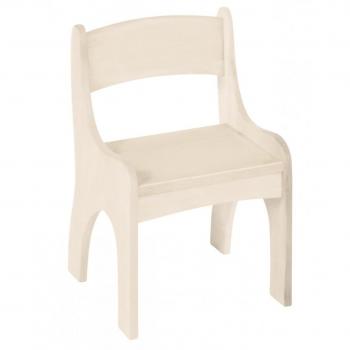 Bio-Kinder Silla para niños Levin 36x36x55, Madera sólido biológica, Farbe:Weiß