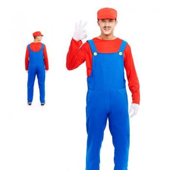 Disfraz de Fontanero Rojo para Hombre