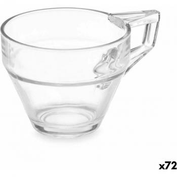 Taza Transparente de Vidrio para Café 200 ml (72 Unidades)