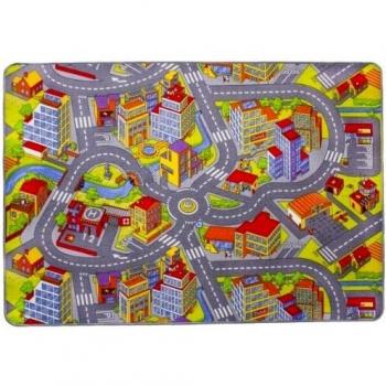 Misento 293301 - Alfombra Infantil, 95 x 133 cm, diseño de Ciudad