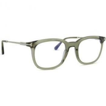 Tom Ford FT5904-B 096 50 Square Frame Green Prescription Glasses for Men, Size: 50 MM
