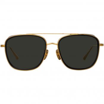 Linda Farrow JARVIS LFL1441 C1 Men's Sunglasses Gold Size 56